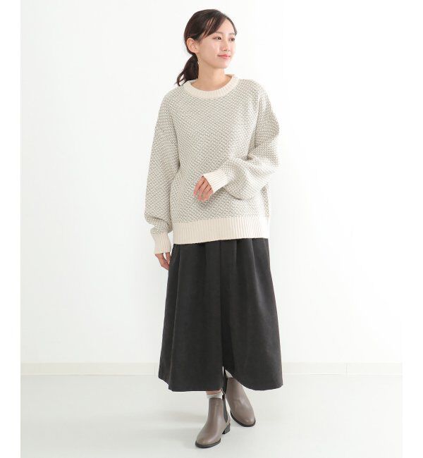 ikka「ピーチ起毛タックスカーチョ」|その他|