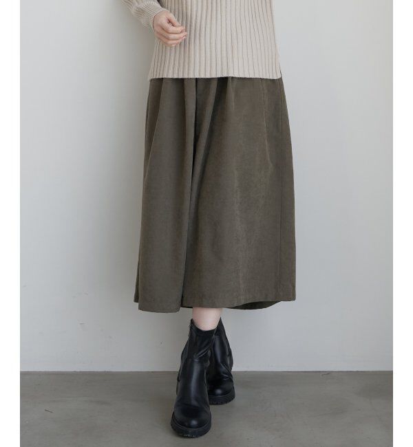 ikka「ピーチ起毛タックスカーチョ」|その他|