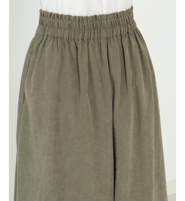 ikka「ピーチ起毛タックスカーチョ」|その他|