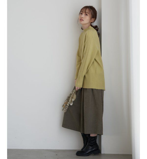 ikka「ピーチ起毛タックスカーチョ」|その他|