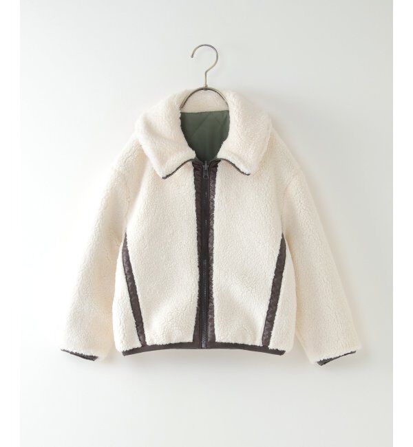 ikka kids「【2WAY】キルトボアリバーシブルジャケット（120~160cm）」|その他|