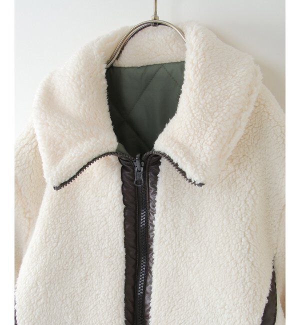 ikka kids「【2WAY】キルトボアリバーシブルジャケット（120~160cm）」|その他|