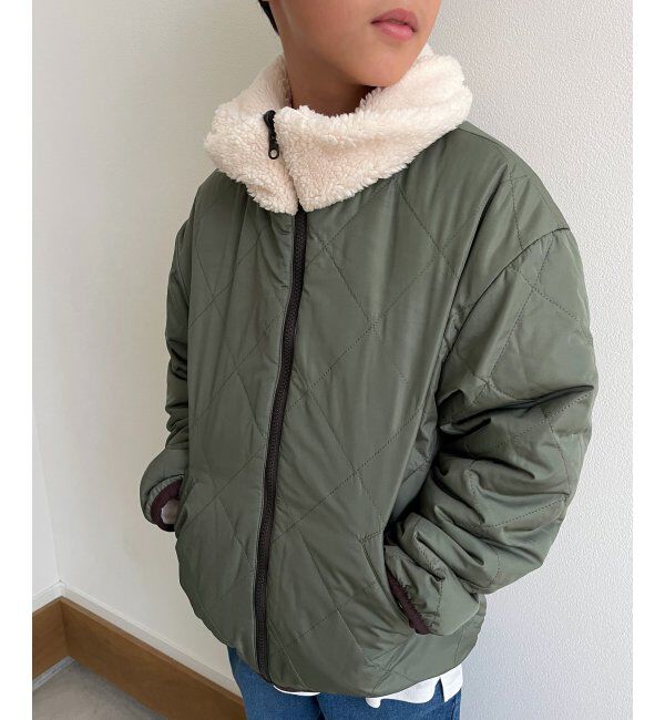ikka kids「【2WAY】キルトボアリバーシブルジャケット（120~160cm）」|その他|