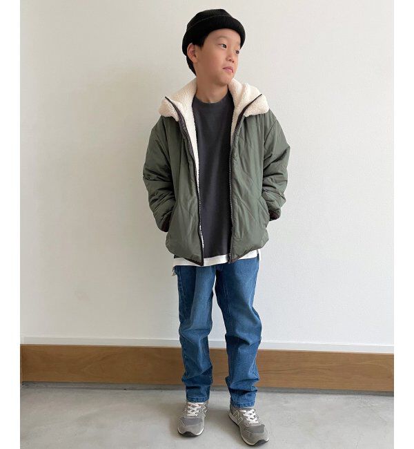 ikka kids「【2WAY】キルトボアリバーシブルジャケット（120~160cm）」|その他|