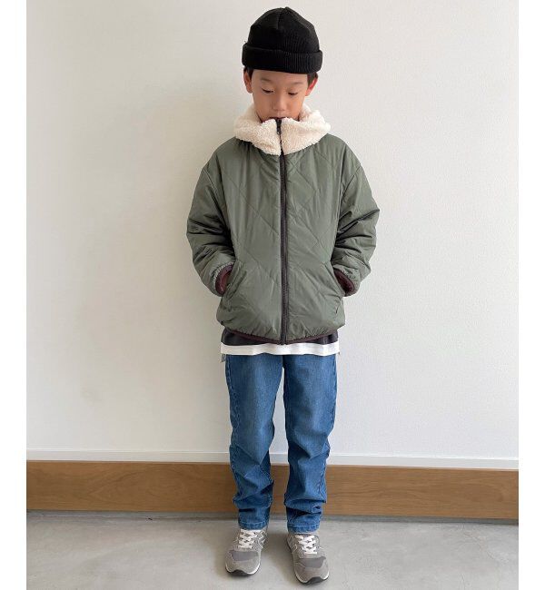 ikka kids「【2WAY】キルトボアリバーシブルジャケット（120~160cm）」|その他|