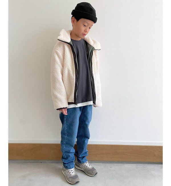 ikka kids「【2WAY】キルトボアリバーシブルジャケット（120~160cm）」|その他|