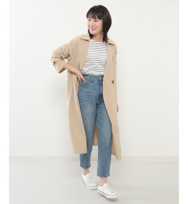 ikka「花粉リリースゆるトレンチ」|トレンチコート|