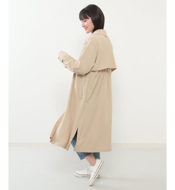 ikka「花粉リリースゆるトレンチ」|トレンチコート|