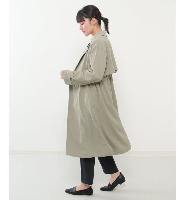 ikka「花粉リリースゆるトレンチ」|トレンチコート|