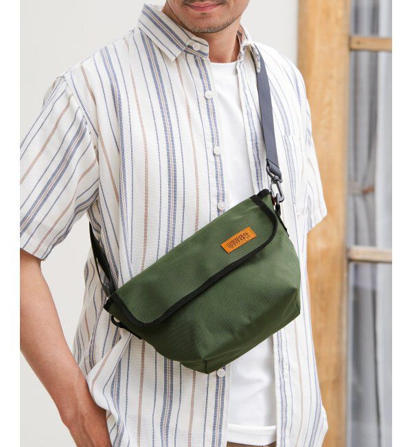 ikka「UNIVERSAL OVERALL ユニバーサルオーバーオール 撥水フラップミニショルダー」|その他|オリーブ