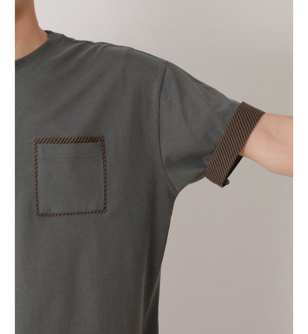 ikka「プリントMIXポケットTシャツ」|Tシャツ・カットソー|