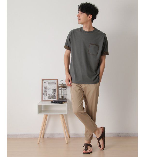 ikka「プリントMIXポケットTシャツ」|Tシャツ・カットソー|