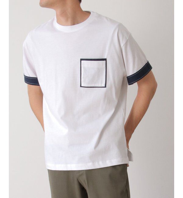 ikka「プリントMIXポケットTシャツ」|Tシャツ・カットソー|