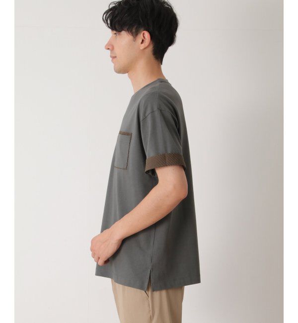 ikka「プリントMIXポケットTシャツ」|Tシャツ・カットソー|