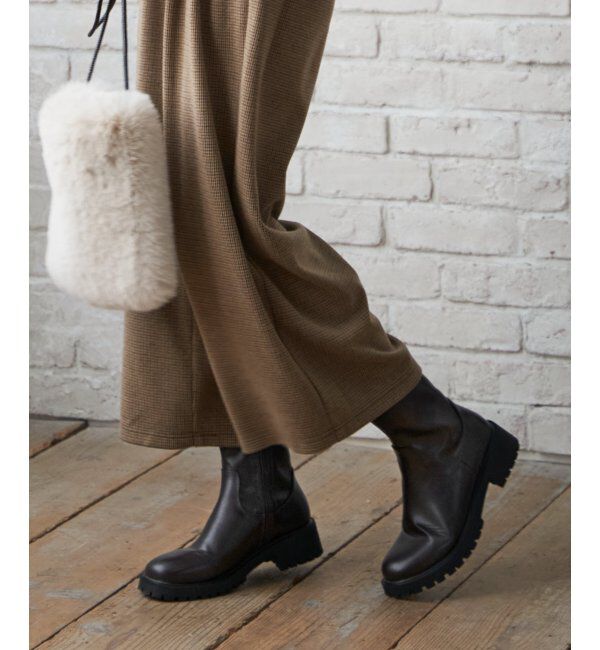 ikka「【雑誌InRed12月号掲載】PUストレッチトラックソールブーツ」|その他|