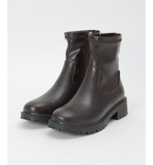 ikka「【雑誌InRed12月号掲載】PUストレッチトラックソールブーツ」|その他|