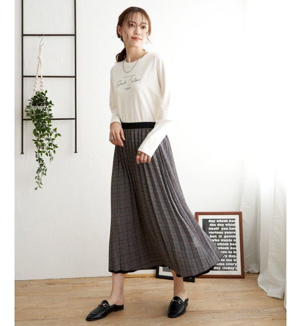 ikka「【2WAY】リバーシブルスウェード調スカート」|スカート|