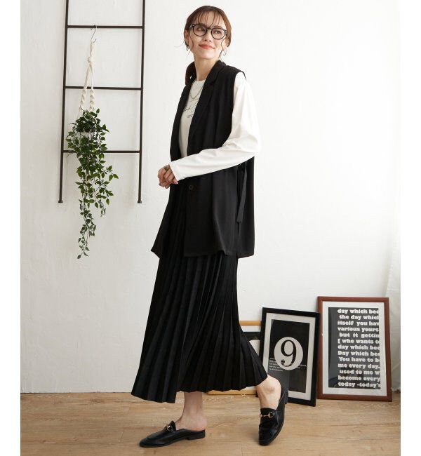 ikka「【2WAY】リバーシブルスウェード調スカート」|スカート|