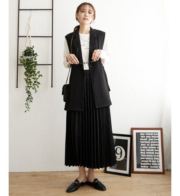 ikka「【2WAY】リバーシブルスウェード調スカート」|スカート|