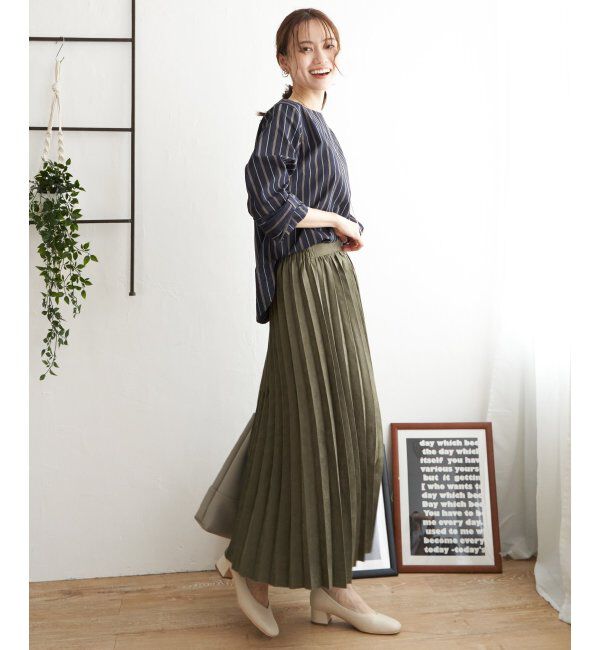 ikka「【2WAY】リバーシブルスウェード調スカート」|スカート|