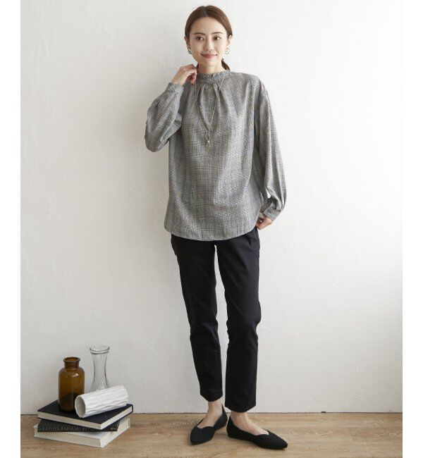 ikka「襟フリル2WAYブラウス」|シャツ・ブラウス|