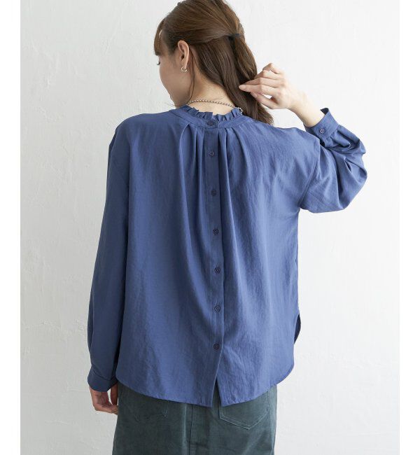 ikka「襟フリル2WAYブラウス」|シャツ・ブラウス|