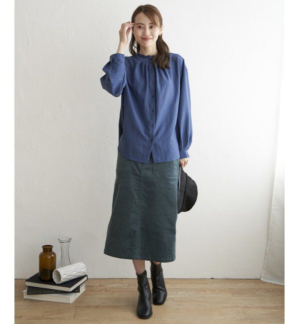 ikka「襟フリル2WAYブラウス」|シャツ・ブラウス|