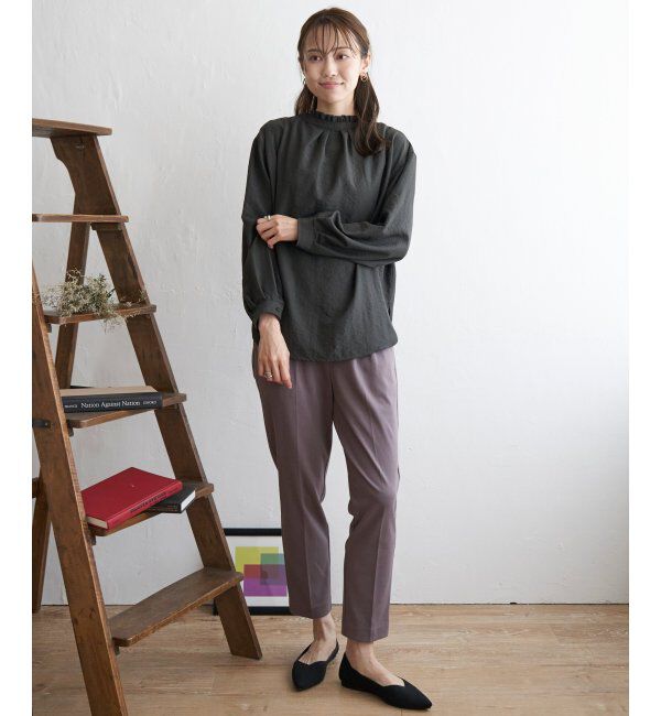 ikka「襟フリル2WAYブラウス」|シャツ・ブラウス|