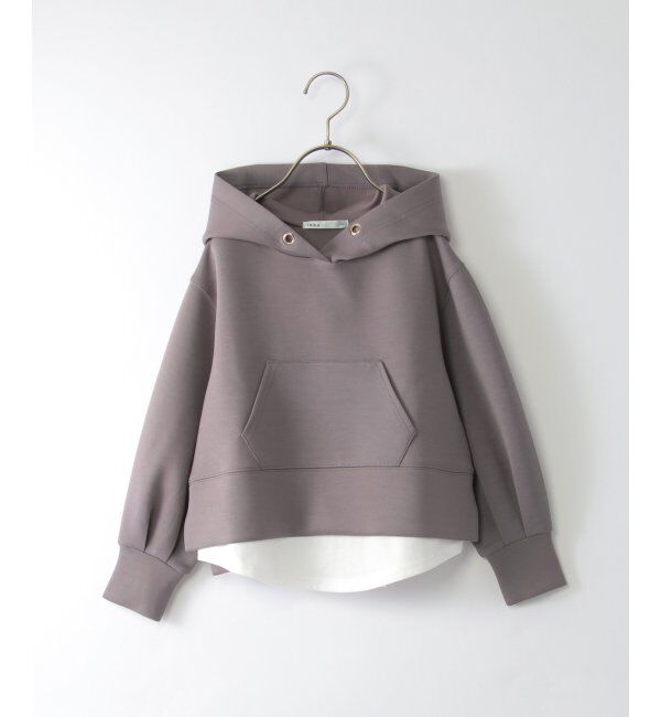 ikka kids「【親子おそろい】ダンボールレイヤードパーカー（120~160cm）」|Tシャツ・カットソー|