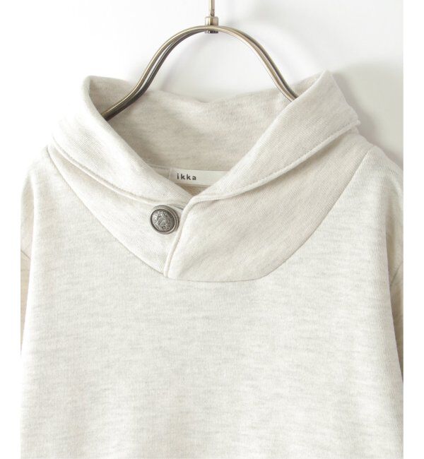 ikka kids「コンチョボタンショール襟トレーナー 2（120~160cm）」|Tシャツ・カットソー|