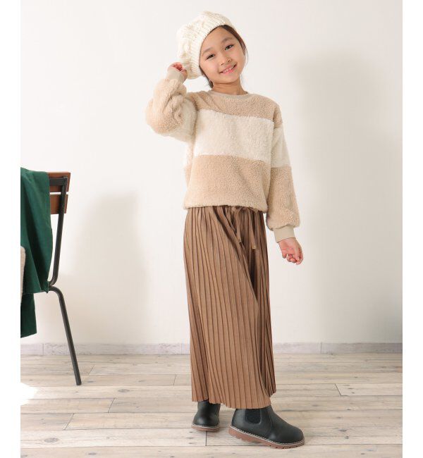 ikka kids「【親子コーデ】スエード風プリーツパンツ（120~160cm）」|その他|