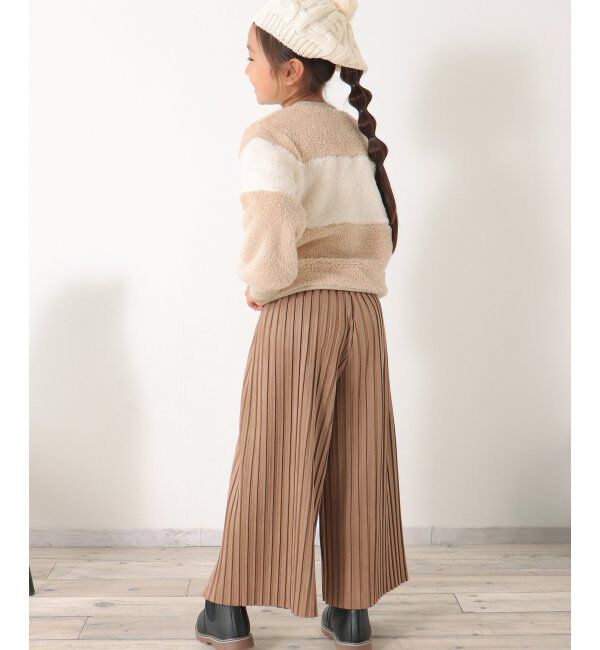 ikka kids「【親子コーデ】スエード風プリーツパンツ（120~160cm）」|その他|