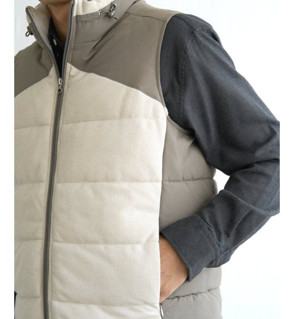 ikka「sorona(R)コンビ中綿ベスト」|ダウンベスト・ベスト|