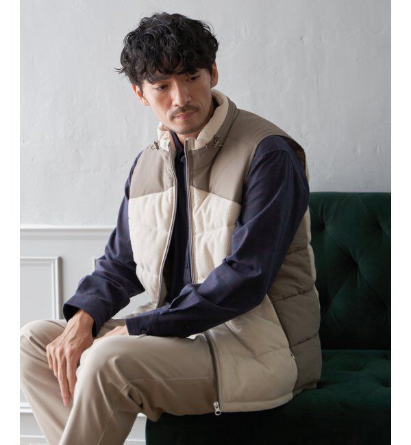 ikka「sorona(R)コンビ中綿ベスト」|ダウンベスト・ベスト|