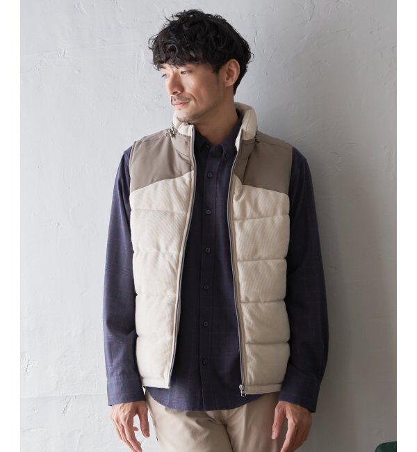 ikka「sorona(R)コンビ中綿ベスト」|ダウンベスト・ベスト|