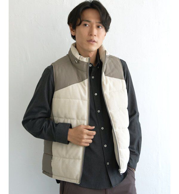 ikka「sorona(R)コンビ中綿ベスト」|ダウンベスト・ベスト|