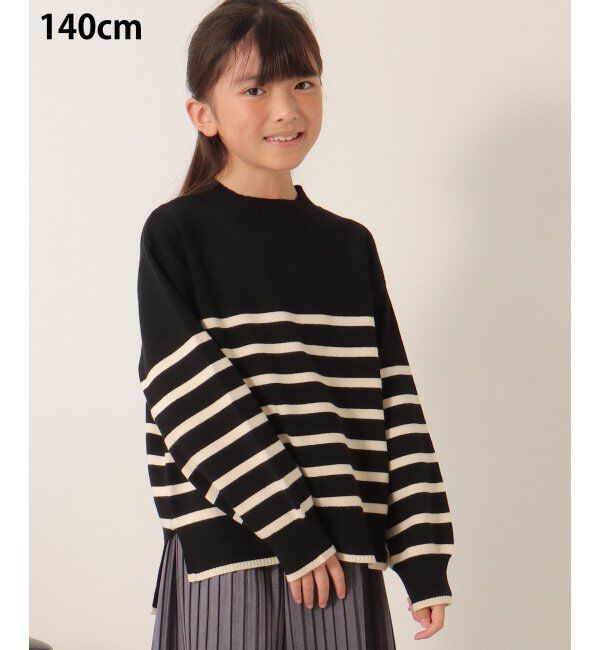 ikka kids「【洗濯機で洗える／親子おそろい】クリーミーボーダーニットプルオーバー（120~160cm）」|その他|