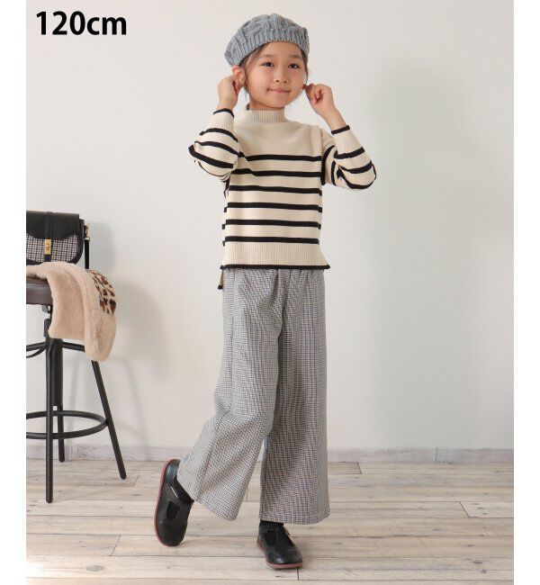 ikka kids「【洗濯機で洗える／親子おそろい】クリーミーボーダーニットプルオーバー（120~160cm）」|その他|
