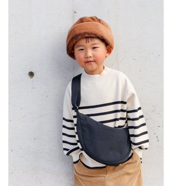 ikka kids「【洗濯機で洗える／親子おそろい】クリーミーボーダーニットプルオーバー（120~160cm）」|その他|