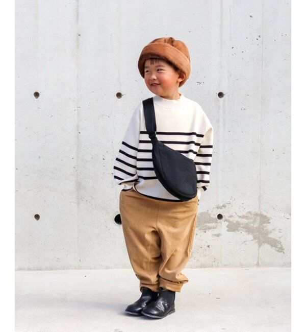 ikka kids「【洗濯機で洗える／親子おそろい】クリーミーボーダーニットプルオーバー（120~160cm）」|その他|