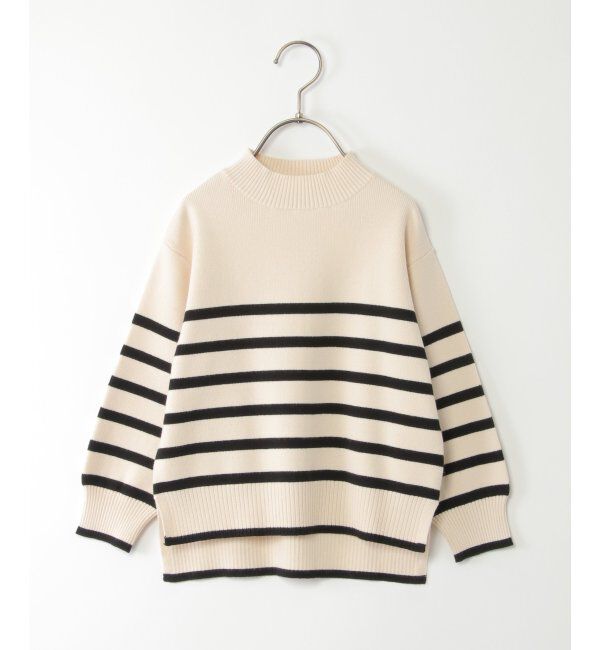 ikka kids「【洗濯機で洗える／親子おそろい】クリーミーボーダーニットプルオーバー（120~160cm）」|その他|