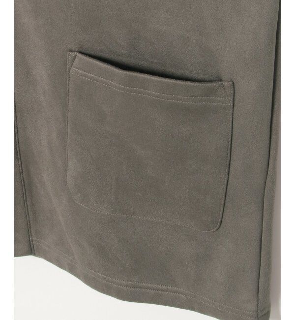 ikka「フェイクスエードフーディガン」|カーディガン|