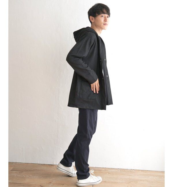 ikka「フェイクスエードフーディガン」|カーディガン|