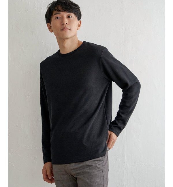 ikka「TRサカリバWフェイスロンT」|Tシャツ・カットソー|ブラック