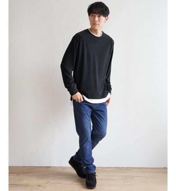 ikka「カットコールフェイクレイヤードプルオーバー」|パーカー|