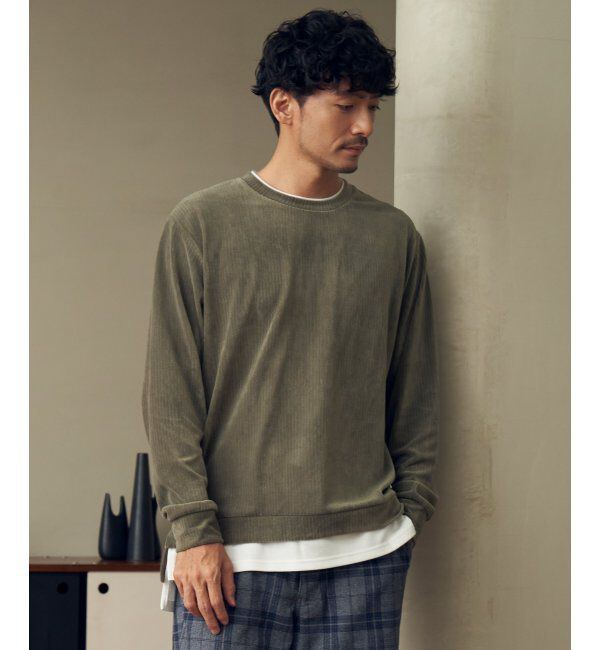 ikka「カットコールフェイクレイヤードプルオーバー」|パーカー|