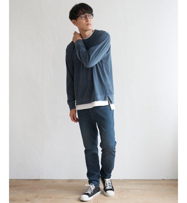 ikka「カットコールフェイクレイヤードプルオーバー」|パーカー|