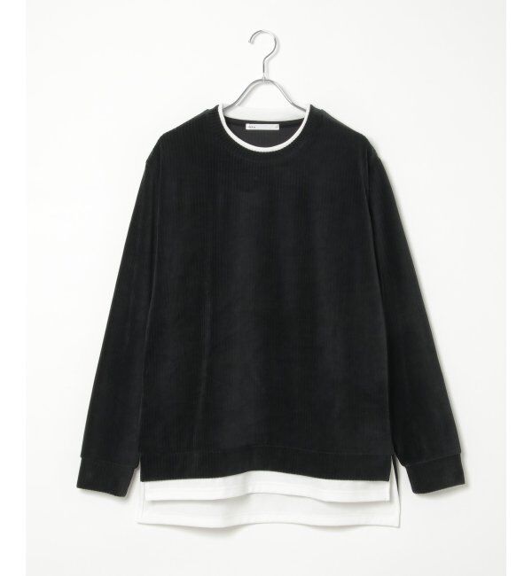 ikka「カットコールフェイクレイヤードプルオーバー」|パーカー|