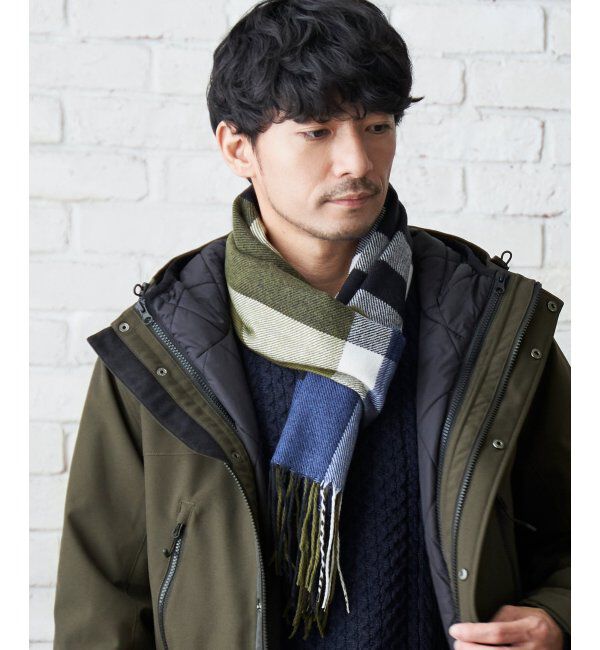 ikka「【抗菌防臭】チェックマフラー」|マフラー|