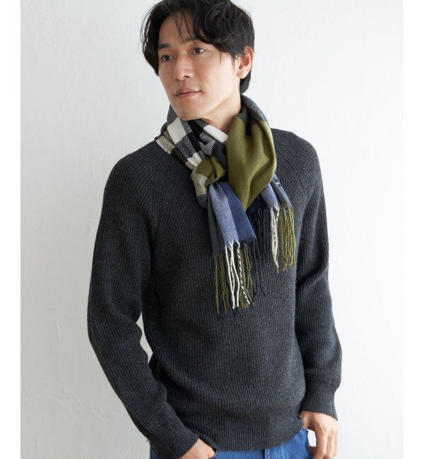 ikka「【抗菌防臭】チェックマフラー」|マフラー|